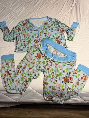 Little Sleepies Light Blue OG Toy Story Pajama Set